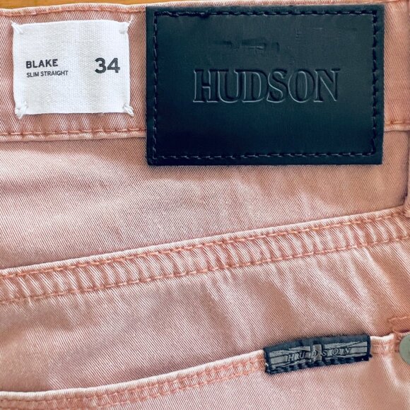 $175.00 Hudson Men's Blake Slim Straight Leg Stretch Light Brown Pants Sz 34 NWT - Picture 8 of 9